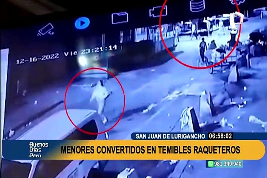 Capturan a menores raqueteros en SJL: tenían antecedentes por delito contra la vida, cuerpo y salud
