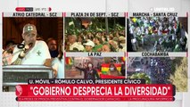 Calvo revela que se alista un “cabildo nacional” y dice que “la lucha es de toda Bolivia”
