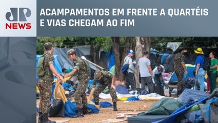 Após determinação de Alexandre de Moraes, manifestantes desmontam acampamentos