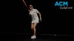 Former World No.8 Alicia Molik has a go at vision impaired tennis