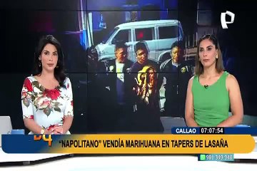 Callao: capturan a 'Napolitano', sujeto que vendía marihuana en táperes de lasaña