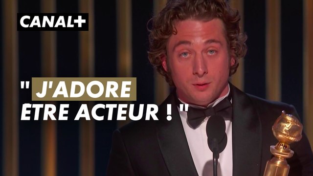 L'émotion de Jeremy Allen White pour sa première récompense - Golden Globes 2023 – CANAL+