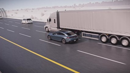 Mercedes-Benz Automatic Lane Change Assist animation