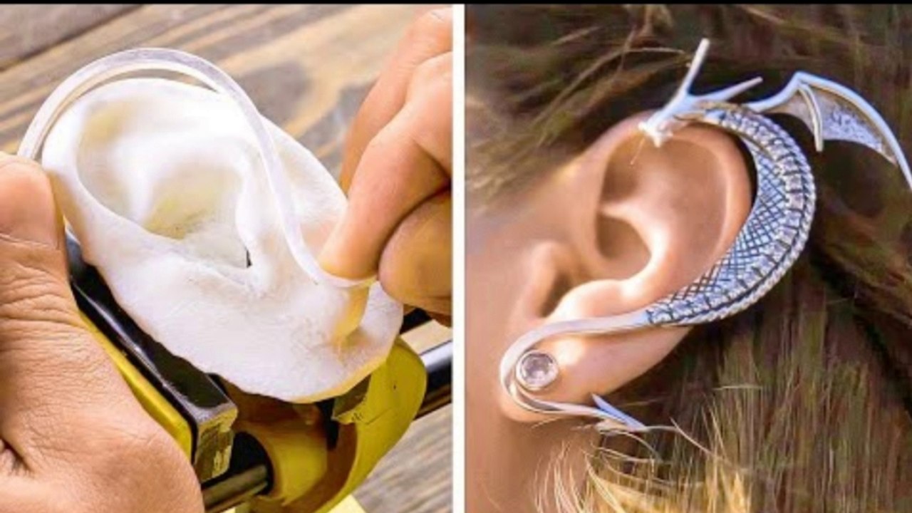 This master made an incredible ear jewellery  ll   Cool jewellery ideas ll