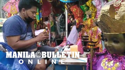 Several Sto. Niño statues  were restored in preparation for the annual feast of the Saint
