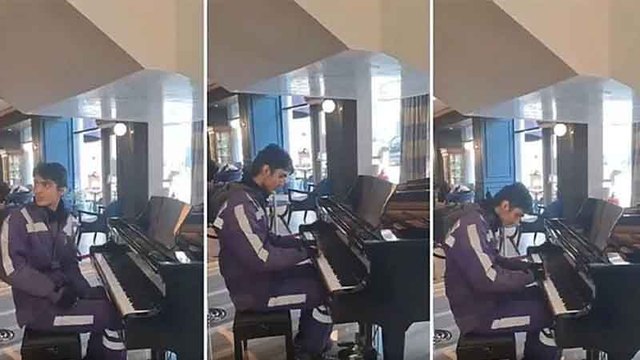 Piyano çaldığı anlar sosyal medyada gündem olmuştu, şirket sahibi o paylaşıma kayıtsız kalmadı