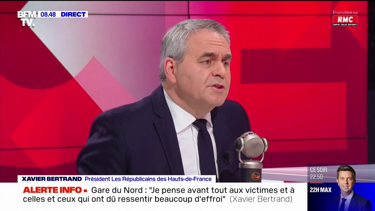 Pour Xavier Bertrand, "Philippe Martinez est dans son monde, il n'y a que la CGT qui l'intéresse"