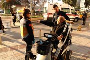 Engelli vatandaş kazayı ucuz atlattı