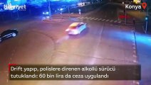 Drift yapıp, polislere direnen alkollü sürücü tutuklandı