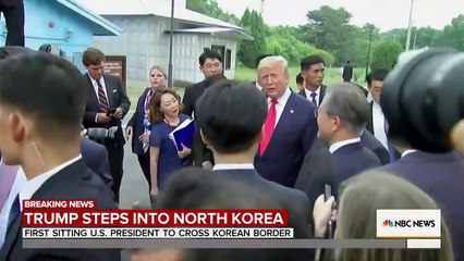Trump Becomes 1st Sitting US President To Step Into North Korea _ Sunday TODAY