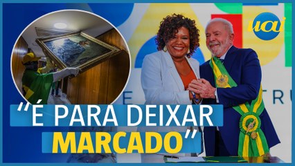Ministra anuncia memorial com obras vandalizadas no Planalto