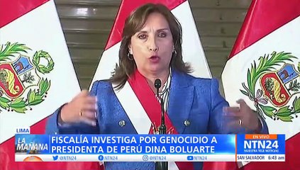 Fiscalía de Perú investiga a Dina Boluarte por genocidio