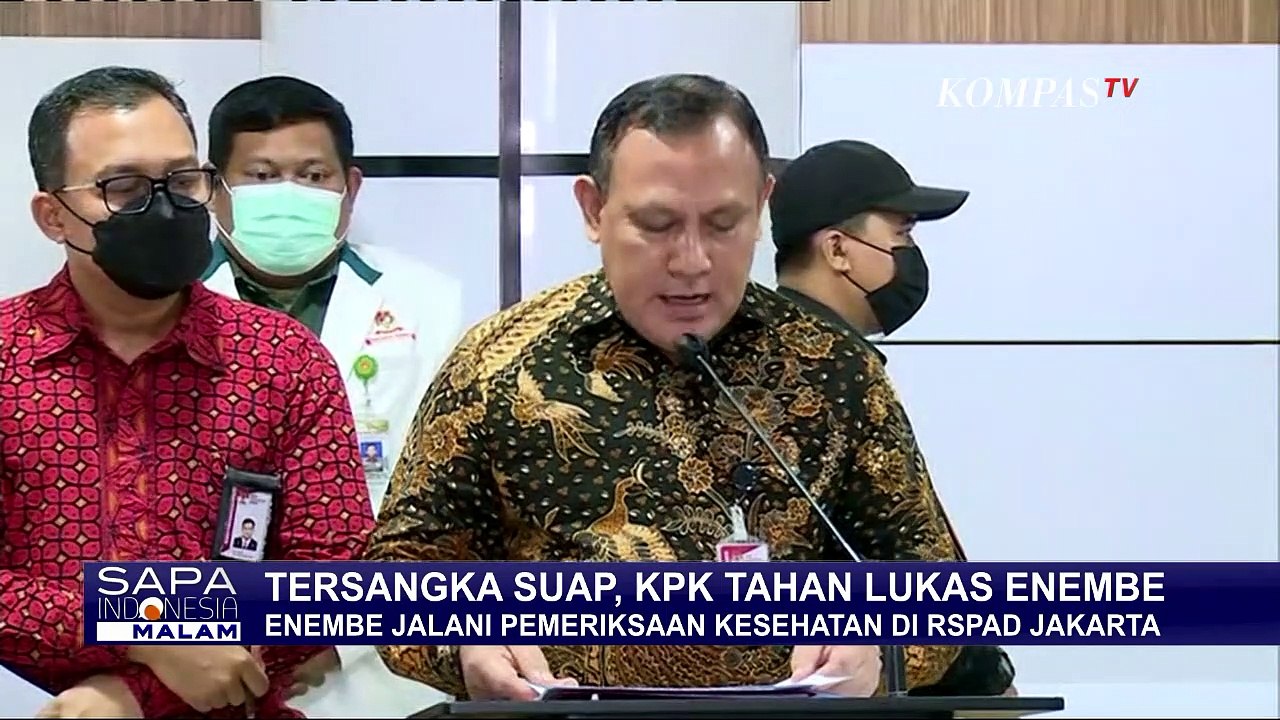 Resmi! KPK Tahan Gubernur Papua Lukas Enembe