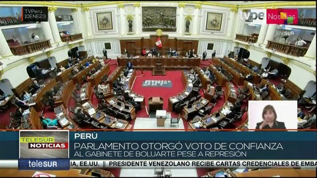 Peruanos rechazan voto de confianza otorgado por el Congreso al gabinete de Alberto Otárola