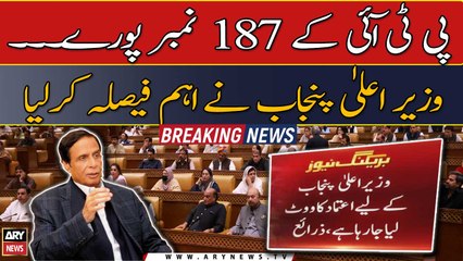 CM Punjab to obtain vote of confidence today!