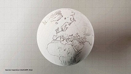 Animated map: temperature anomalies in 2022