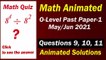 O level Math Syllabus D  Past Paper 1 may june 2022 Animated Solutions. O level Math Animated.
