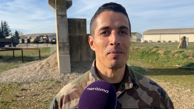 Interview maritima: l'Adjudant Ali sur la journée des handballeurs istréens au 25e RGA