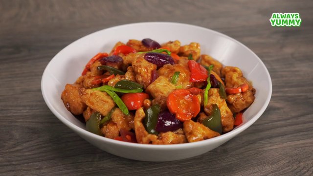 How To Make Chicken Manchurian || SWEET SOUR CHICKEN with Vegetables. Recipe by Always Yummy!