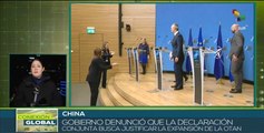 China rechaza declaraciones de la Unión Europea y la OTAN