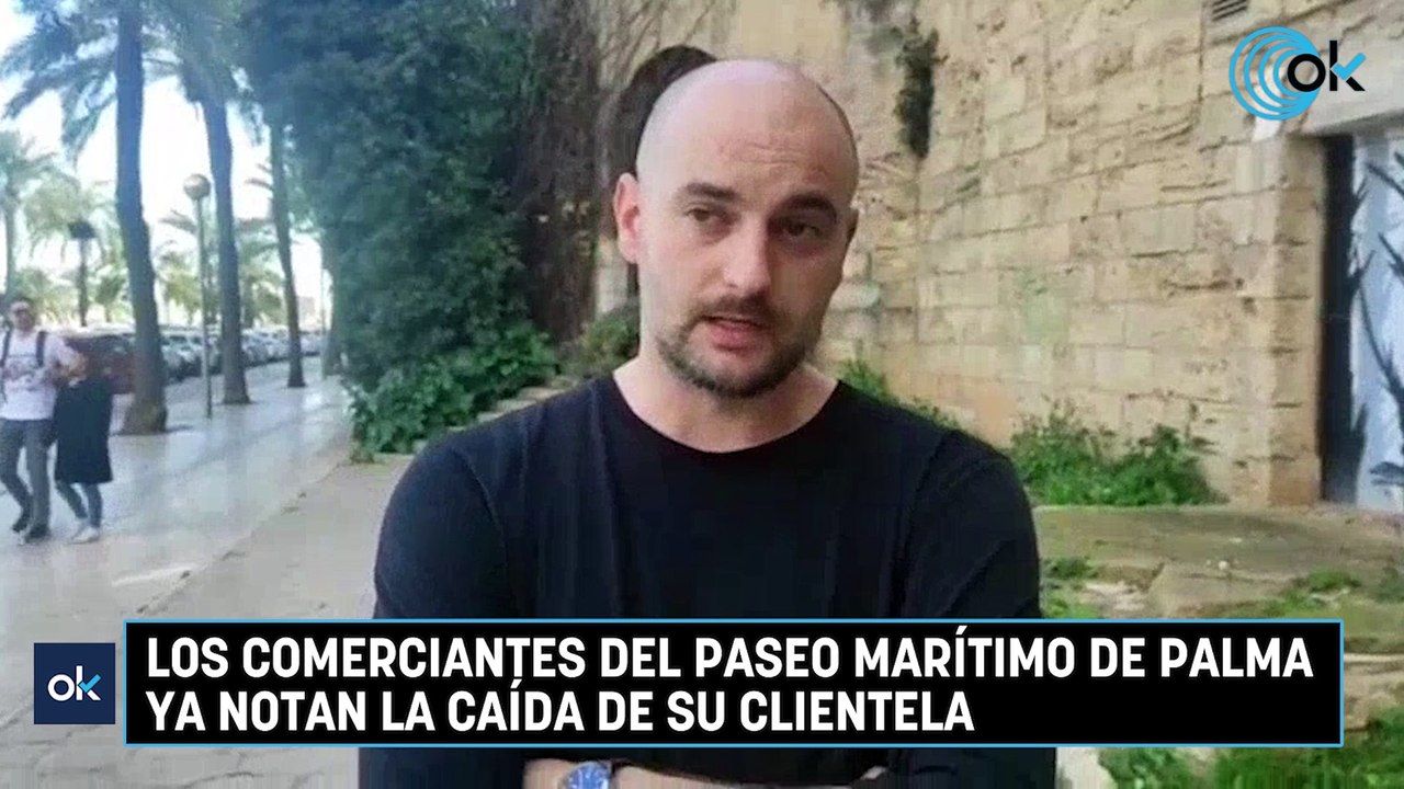 Los comerciantes del Paseo Marítimo de Palma ya notan la caída de su clientela