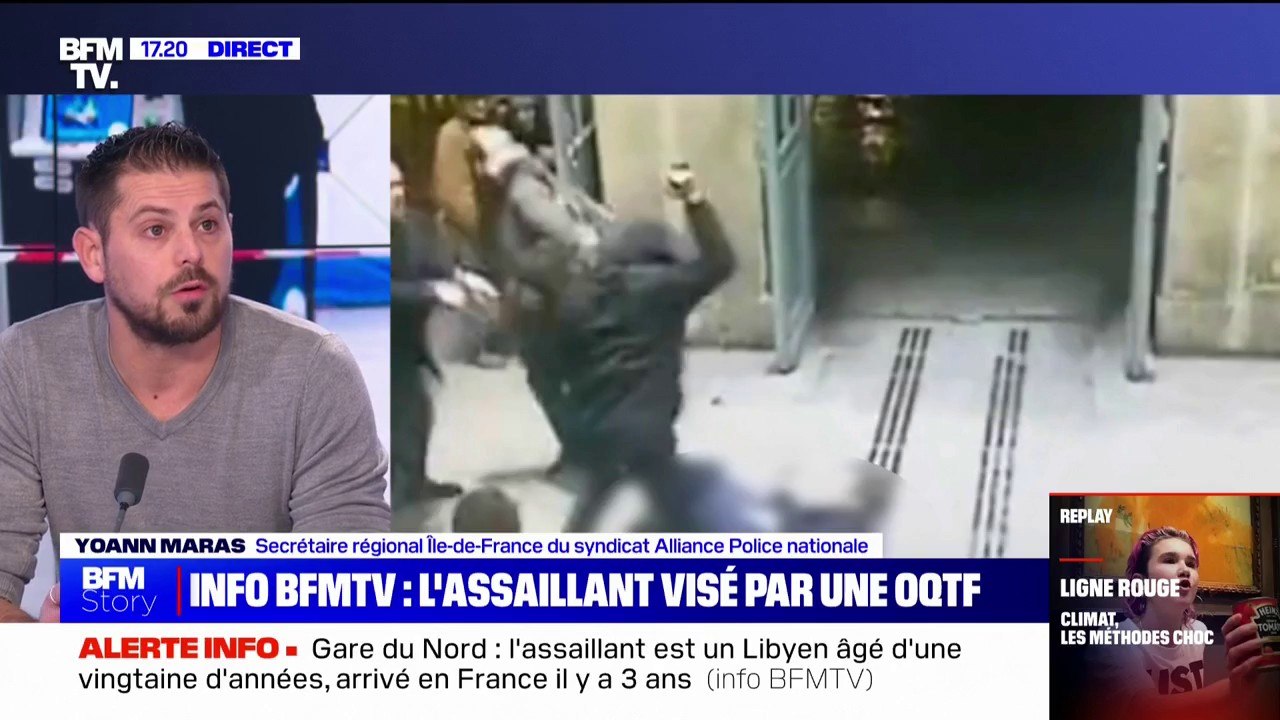 Attaque à la gare du Nord: "On aurait pu avoir un bilan bien plus lourd", selon Yoann Maras (Alliance Police)