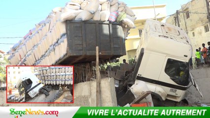 Yoff : Encore un accident de la route, un camion dérape et emporte tout sur son passage