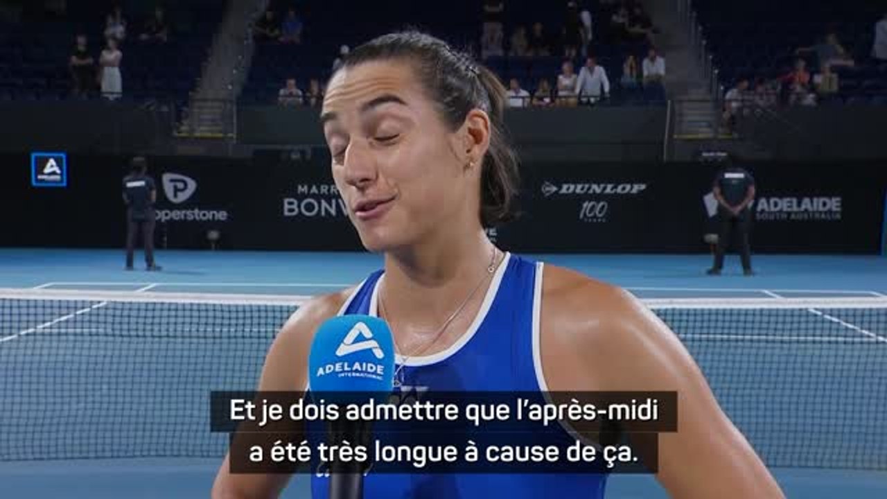 Adélaïde 2 - Garcia : "Je jouais très tard, l'après-midi a été très longue"