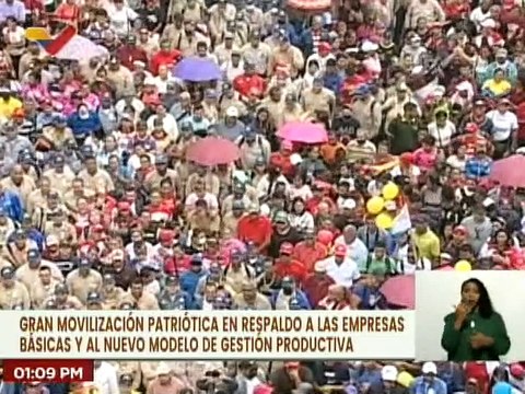Bolívar | Trabajadores de empresas básicas marchan en respaldo al nuevo modelo de gestión productiva