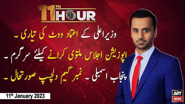 11th Hour | Waseem Badami | ARY News | 11th January 2023