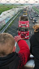 Truck Drives Make Little Boy's Day