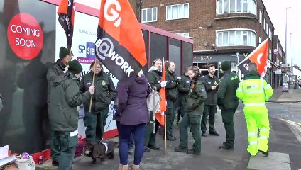 Ambulance workers across Kent have taken to the picket lines yet again