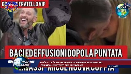 GFVip7: Tavassi preferisce scambiare effusioni nel  con Micol piuttosto che in pubblico