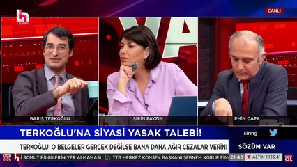 Siyasi yasak talep edilen Terkoğlu savcıya meydan okudu: Zekeriya Öz'lerle de böyle mücadele ettim sizinle de edeceğim