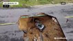 Giant sinkhole forms in California, motorists injured