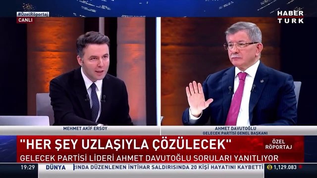 Ahmet Davutoğlu canlı yayında tehdit etti