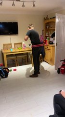 Weighted Hula Hoop Smashes Wine Glass