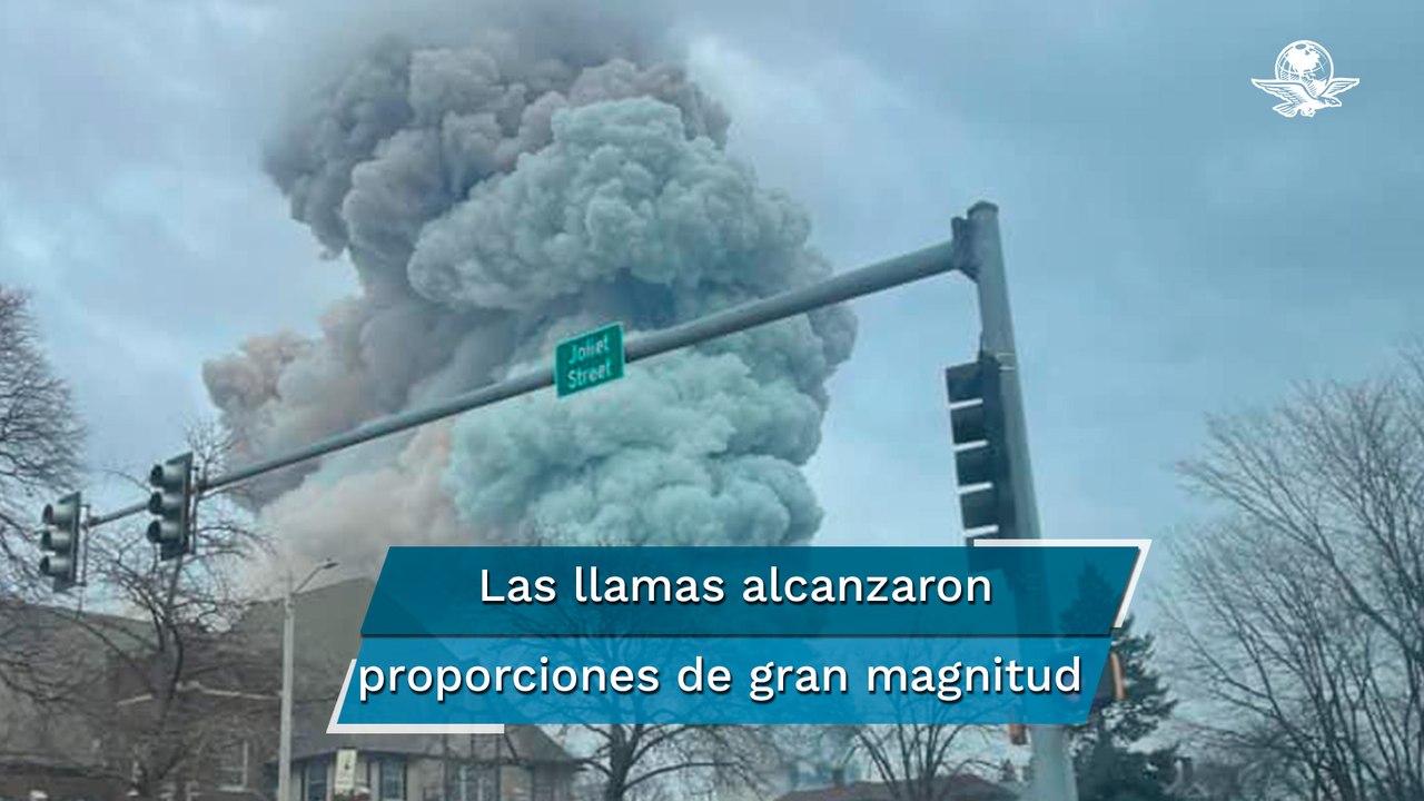 Se incendia planta química rural en Illinois, Estados Unidos