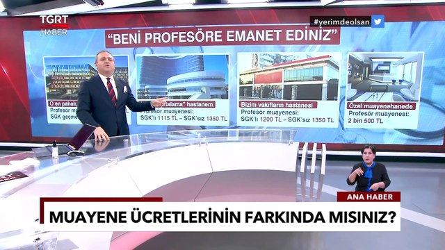 Özel hastanelerde muayene ücretlerine zam: Fiyatlar uçtu - Ekrem Açıkel ile TGRT Ana Haber