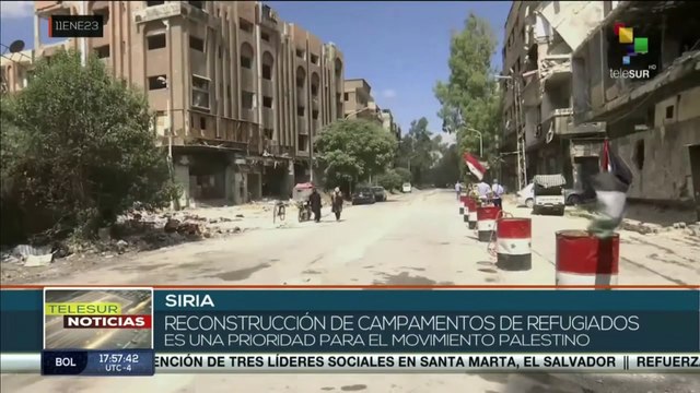 Palestinos residentes en Siria constituyen un elemento clave en la recuperación del país