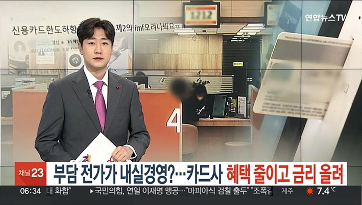 부담 전가가 내실 경영?…카드사 혜택 줄이고 금리 올려
