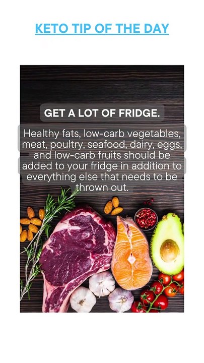Keto Tip Of The Day - Get a Lot In Your Fridge