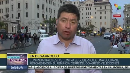 Edición Central 11-01: Gremios sindicales y ciudadanos peruanos mantienen protestas sociales