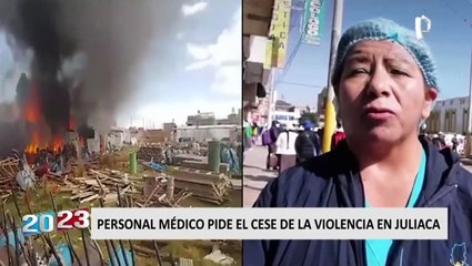 Días trabajando sin cesar: las historias del personal de salud de Juliaca en medio del estallido social