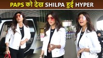 Shilpa Shetty At Mumbai Airport: Photographers Block Shilpa's Way, Main Kaise Chalungi?