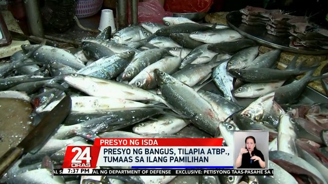 Presyo ng bangus, tilapia atbp., tumaas sa ilang pamilihan | 24 Oras