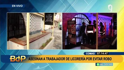 Download Video: Comas: Asesinan a trabajador de licorería por evitar robo