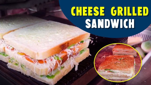 Street Style Veg Cheese Grilled Sandwich | Vegetable Sandwich Recipe