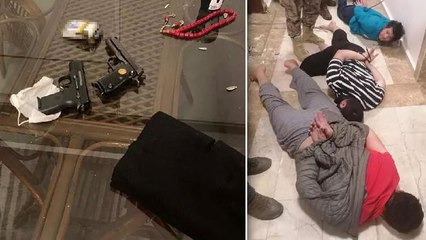 50 suç kaydı bulunan 3 şüpheli şafak baskınıyla yakalandı