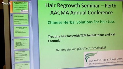Hair Regrowth Seminar - Perth AACMA Annual Conference